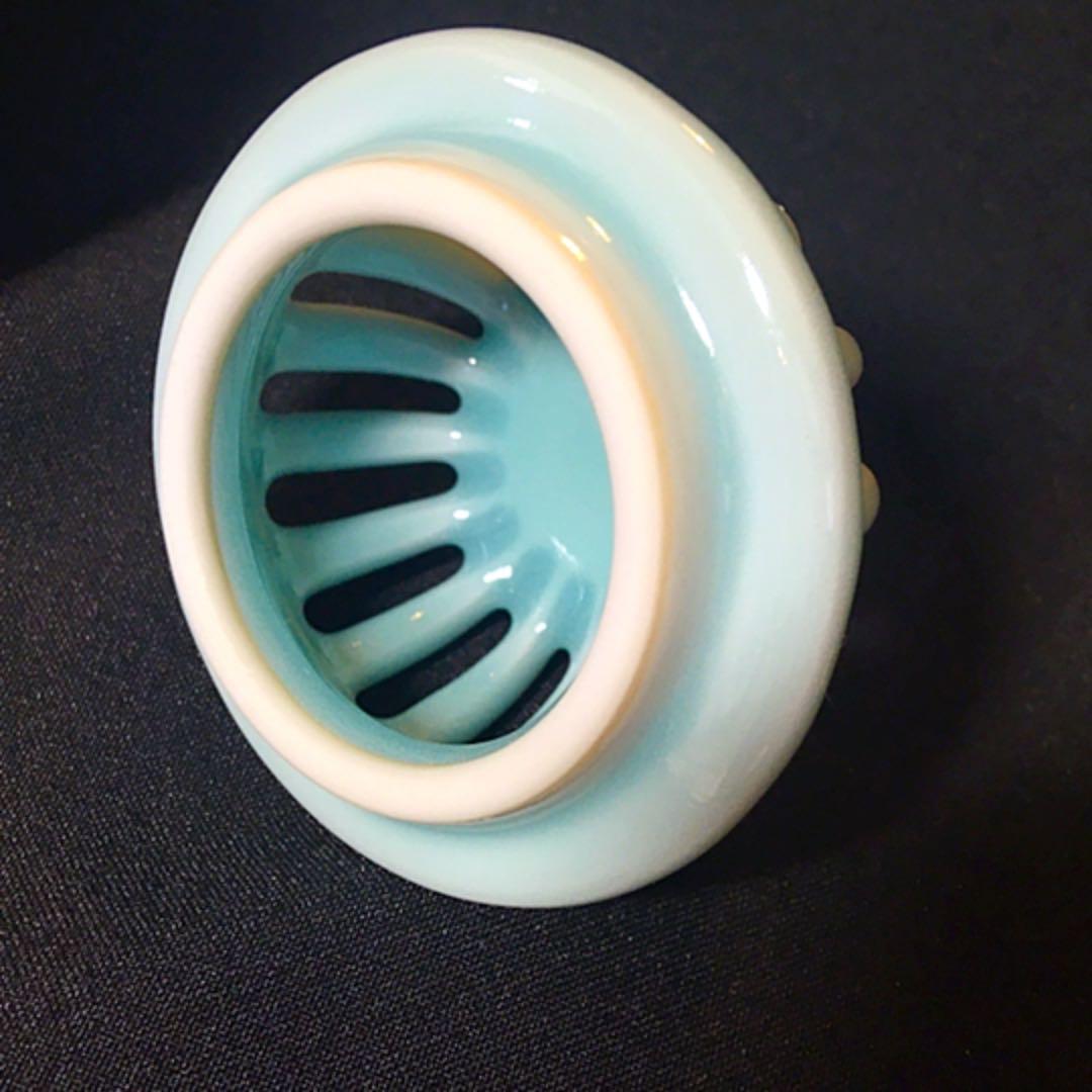 香炉　青磁　鍋島焼　小笠原長春造