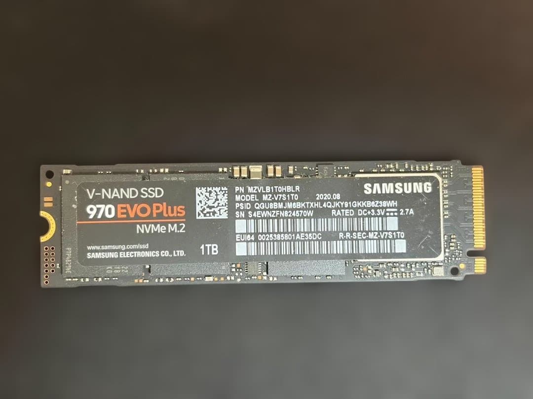 内蔵型SSD Samsung 970 EVO Plus 1TB NVMe M.2 SSD