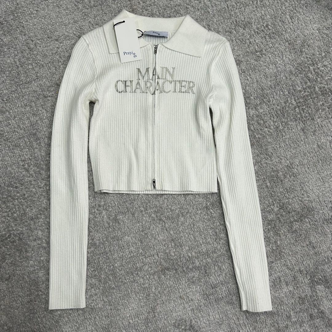 【新品タグ付き】praying zipper tops y2k 00s