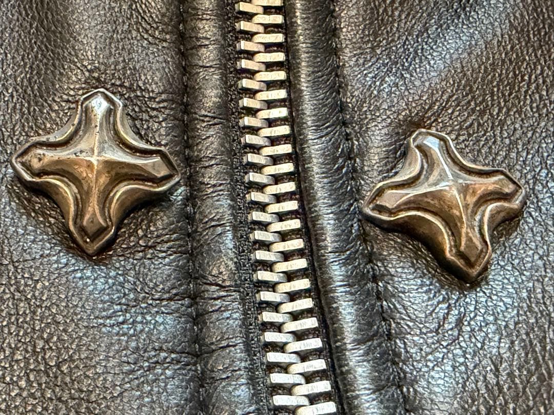 666 Leather Wear カスタム　シングルライダース 英国製 黒 38