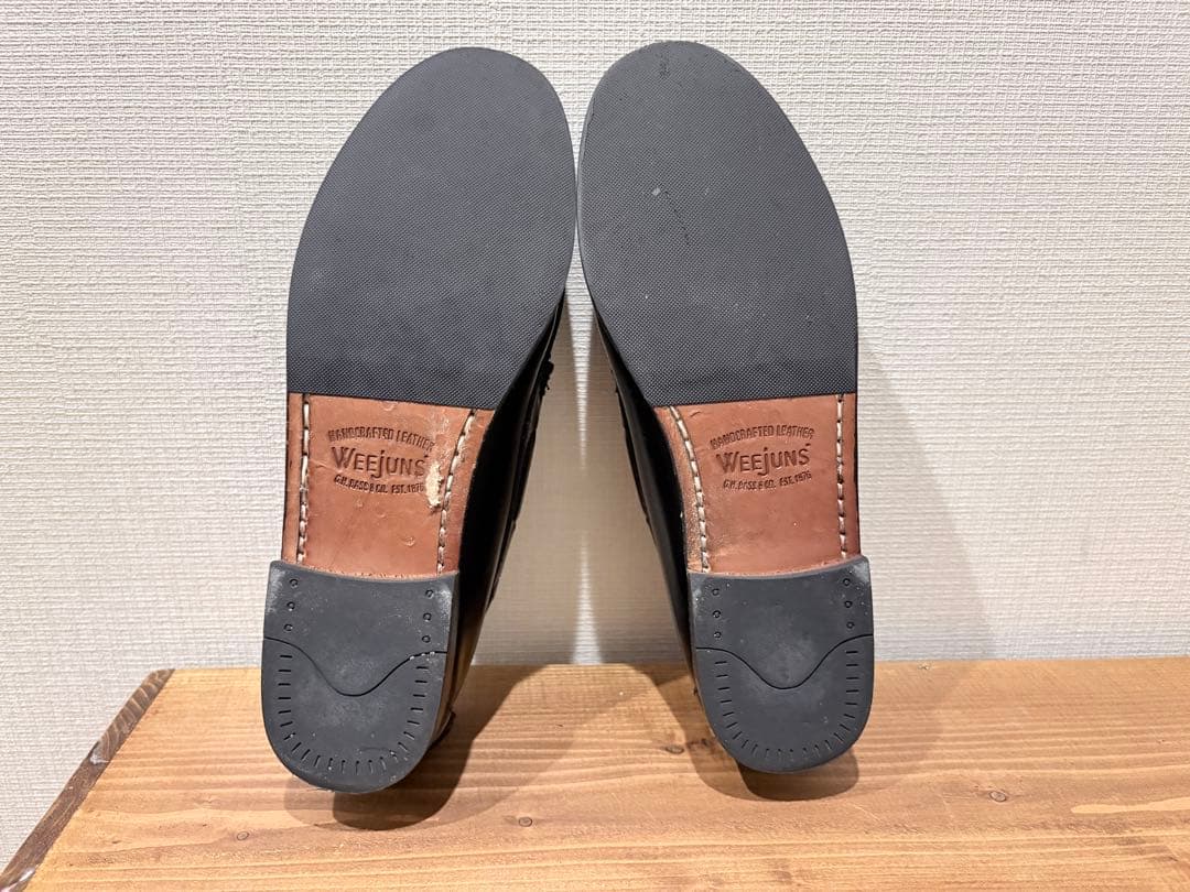 G.H. Bass & Co. ブラックタッセルローファー/US8.0・25cm