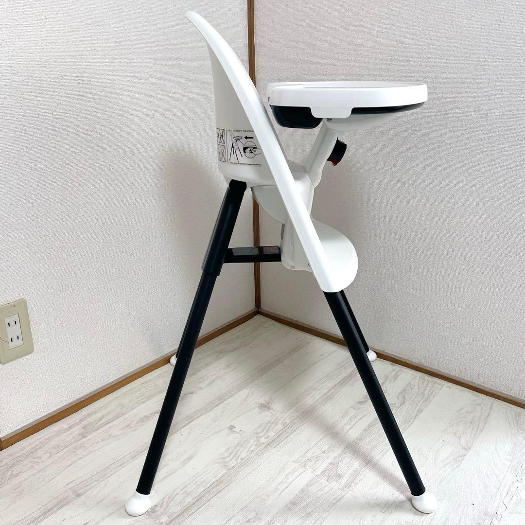 美品 BABYBJÖRN ハイチェア ベビーチェア ホワイト ブラック