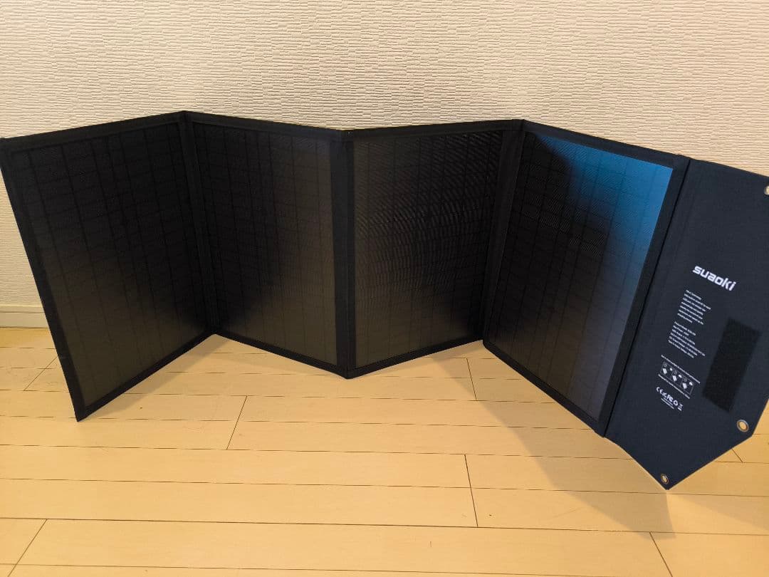 suaoki 100W 折りたたみ式ソーラーパネル