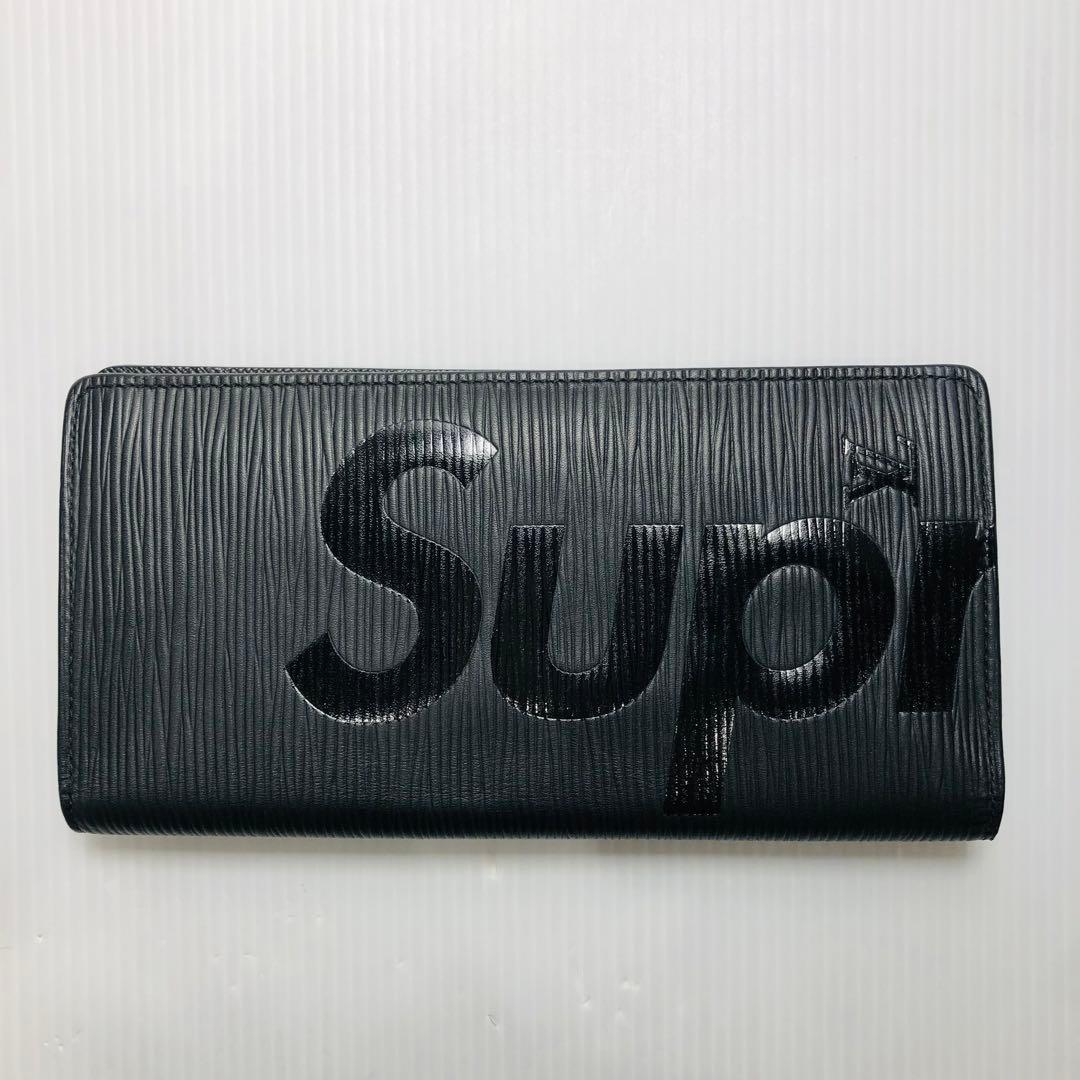 美品　ルイヴィトン×シュプリーム 長財布 エピ ポルトフォイユブラザ