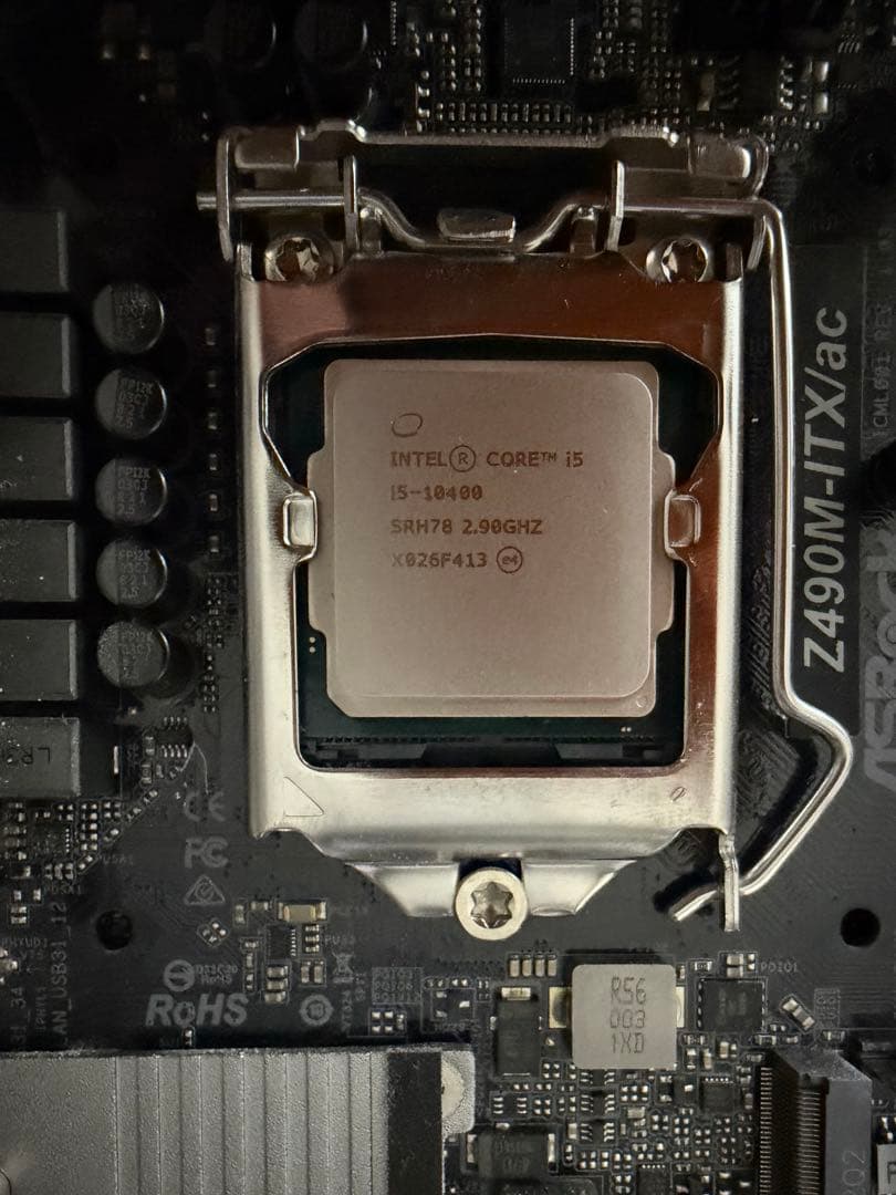 マザーボード ASRock Z490M-ITX/ac + Core i5 10400