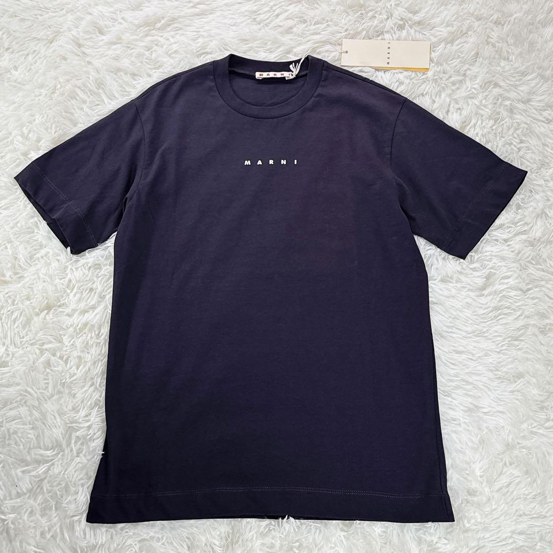 新品タグ付✨ 大人もOK！マルニ　キッズTシャツ　12Y 150 紺 25SS