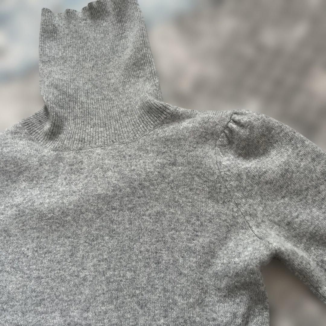 rosemary様グレー タートルネック セーター