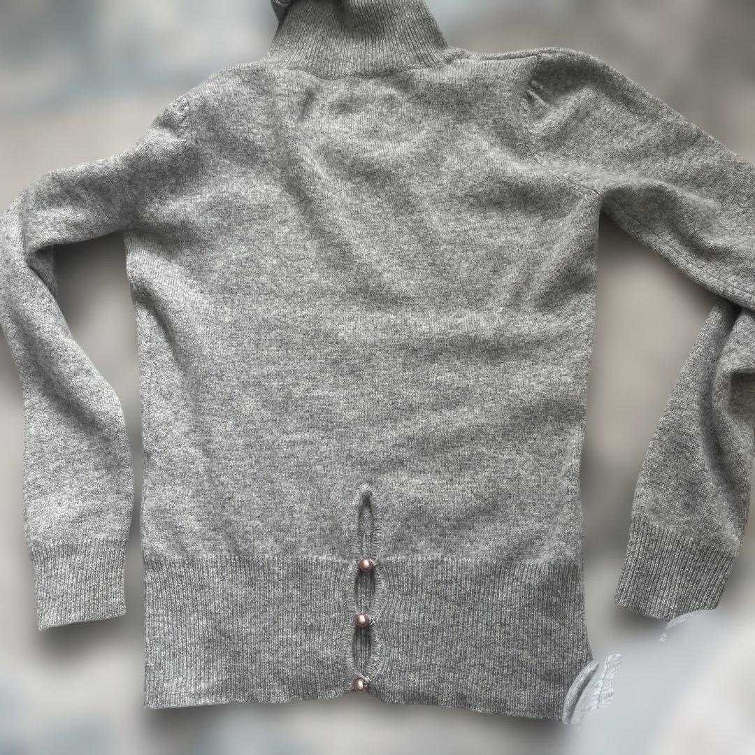 rosemary様グレー タートルネック セーター