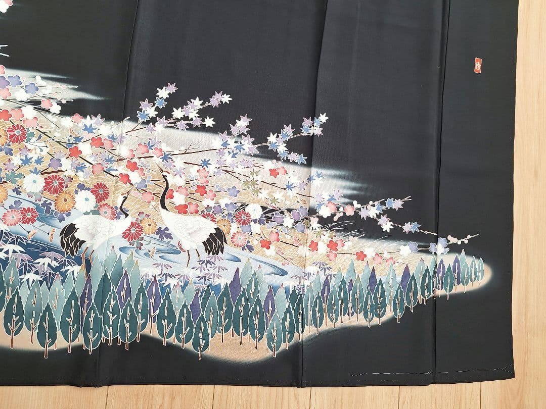 着物リメイクワンピース3678