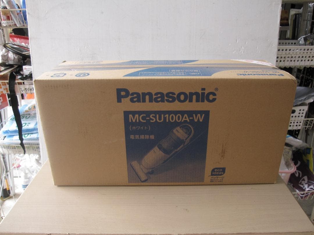 新品★Panasonic スティックタイプ掃除機 MC-SU100A-Wホワイト