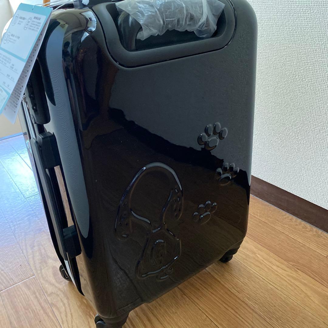 スヌーピー　キャリーケース　ブラック