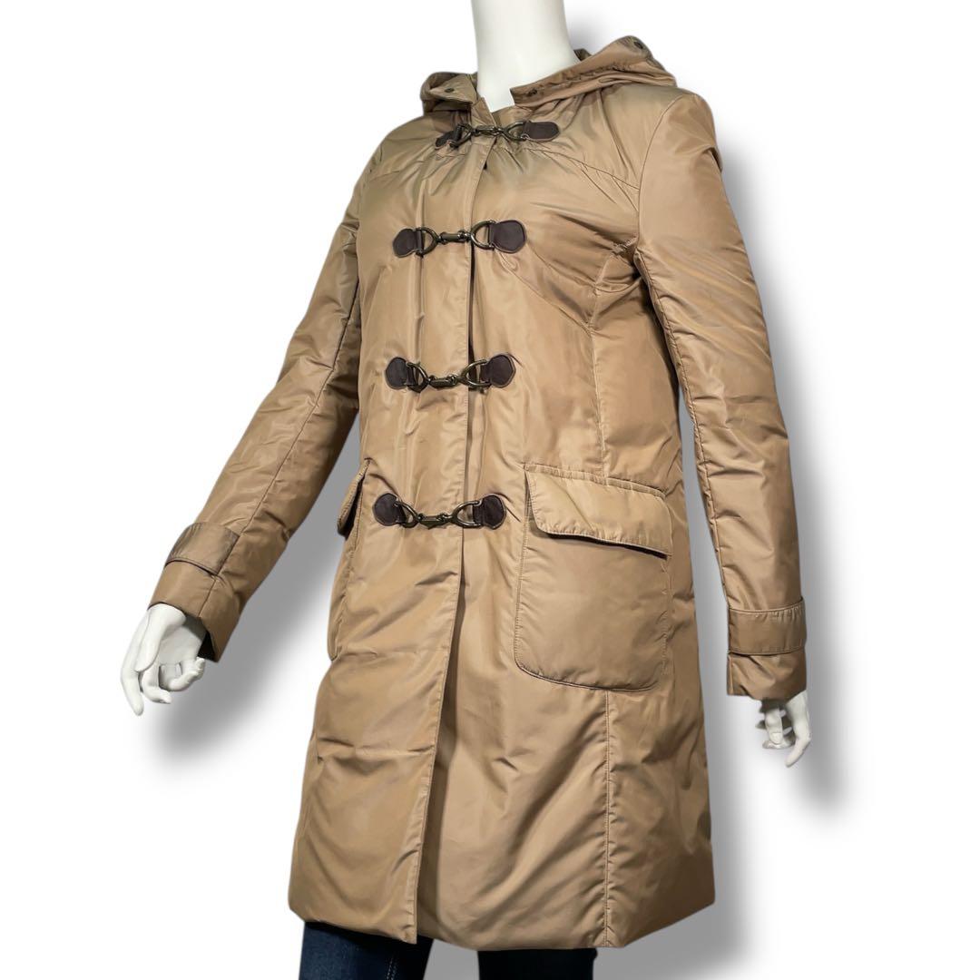 美品 セオリー 回転式トグルボタン フード付き ダウン ダッフルコート M