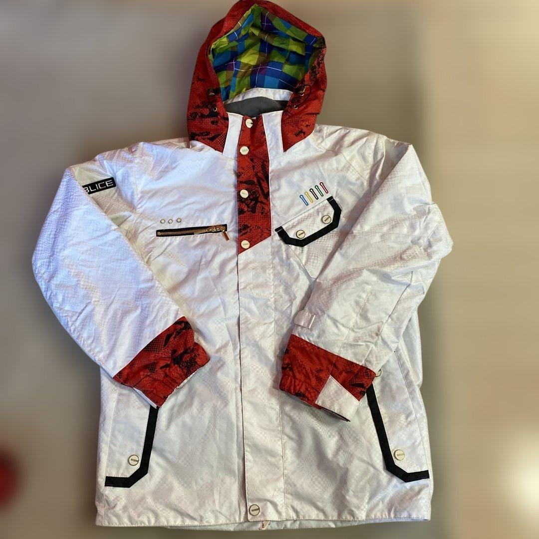 R*O様 FABLICE スキーウェア スノボウェア 上下 白✖️赤 Mサイズ