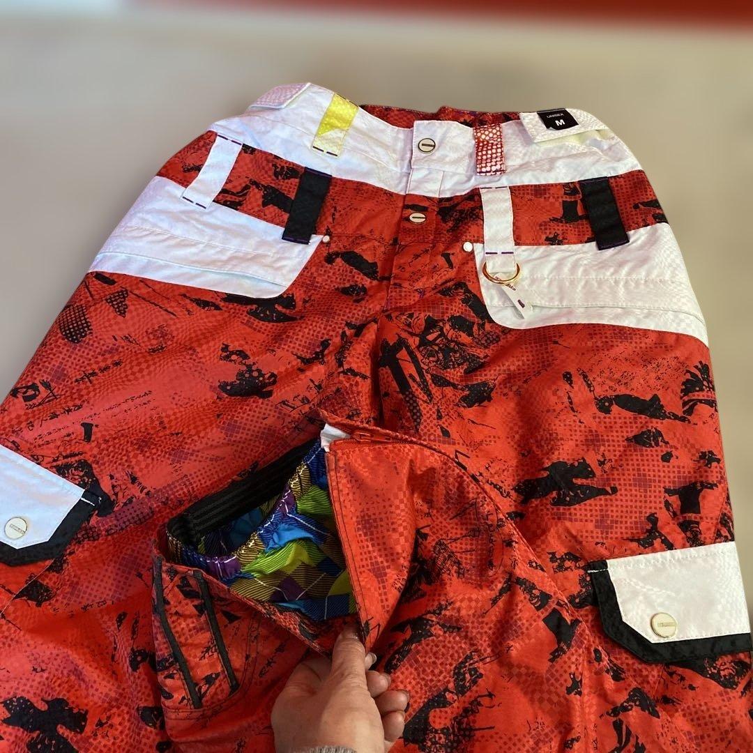 R*O様 FABLICE スキーウェア スノボウェア 上下 白✖️赤 Mサイズ