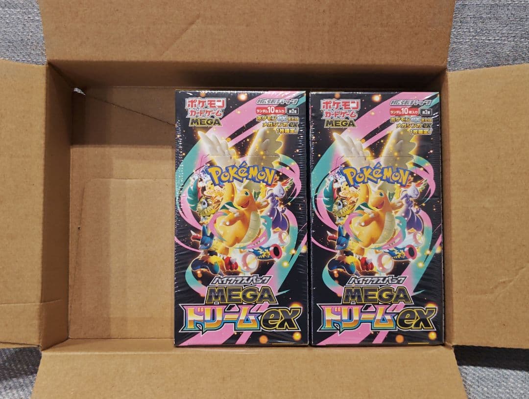 ポケモンカード MEGA ドリームEX 2ボックス　新品未開封　シュリンク付