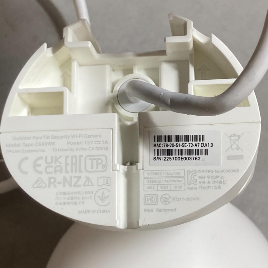 TP-Link Tapo 防犯カメラ Wi-Fi 4K Tapo C560WS