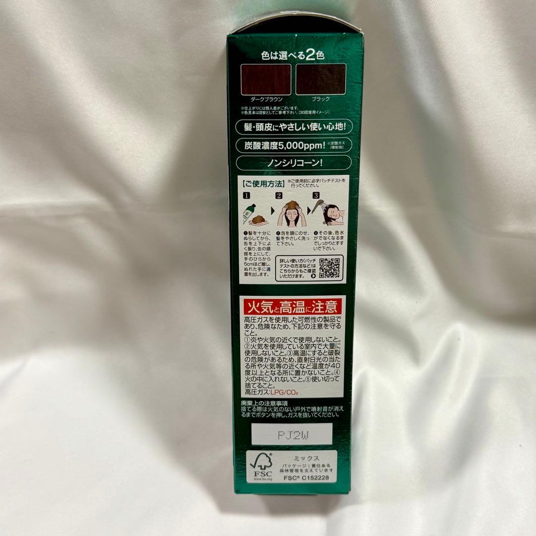 利尻炭酸カラーシャンプー＆カラートリートメント各３本　ダークブラウン