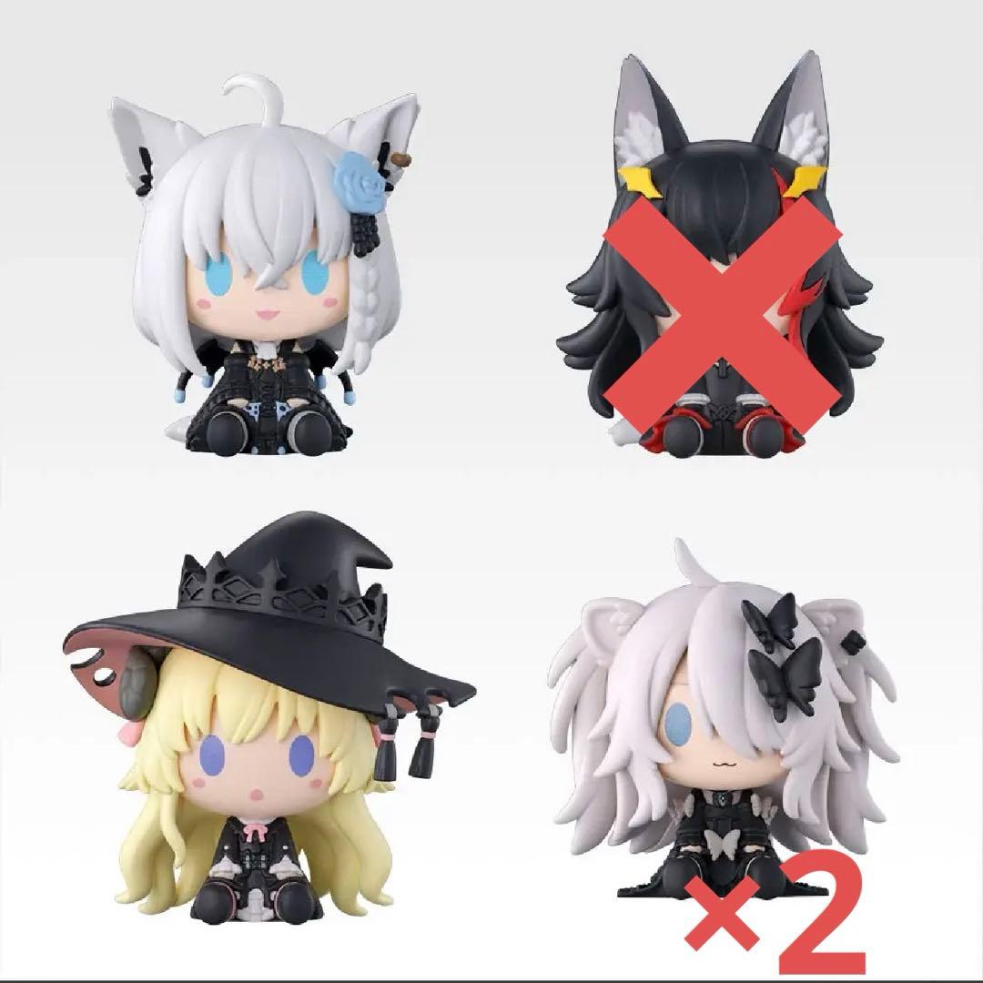 一番くじ　ホロライブ　ちょこのっこ　フィギュア　3種4個　セット