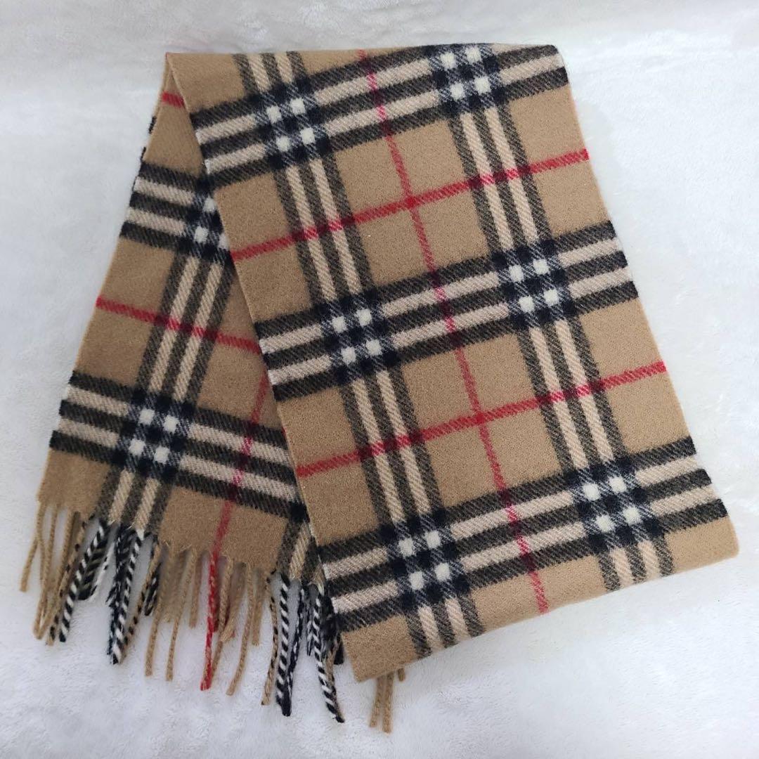 未使用級BURBERRY LONDONバーバリーキッズ　マフラー、帽子、手袋 ⓷