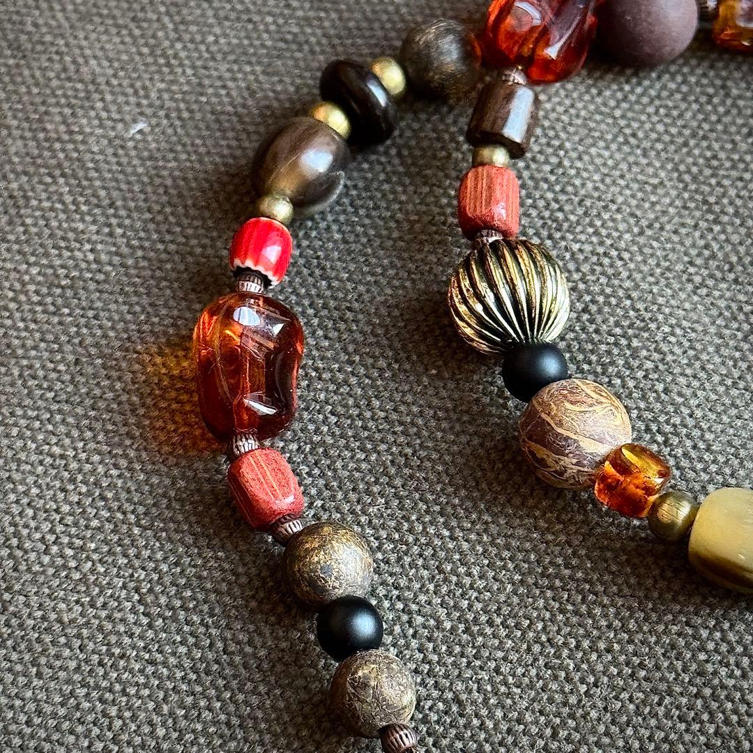 インディアンジュエリー　極太　ビンテージ　ネックレス　ネイティブアクセサリー