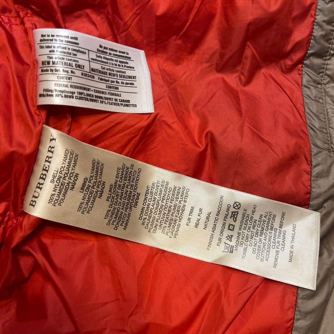 バーバリーダウンジャケット サイズL相当(US M)