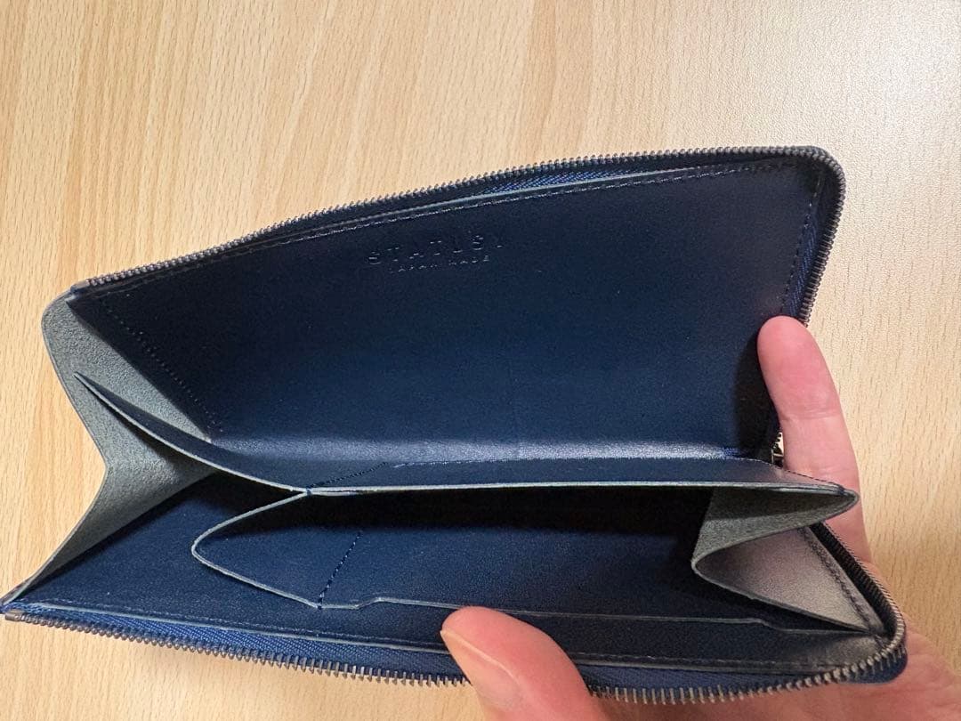 STATUSY 長財布　il modo Air ネイビー 右利き