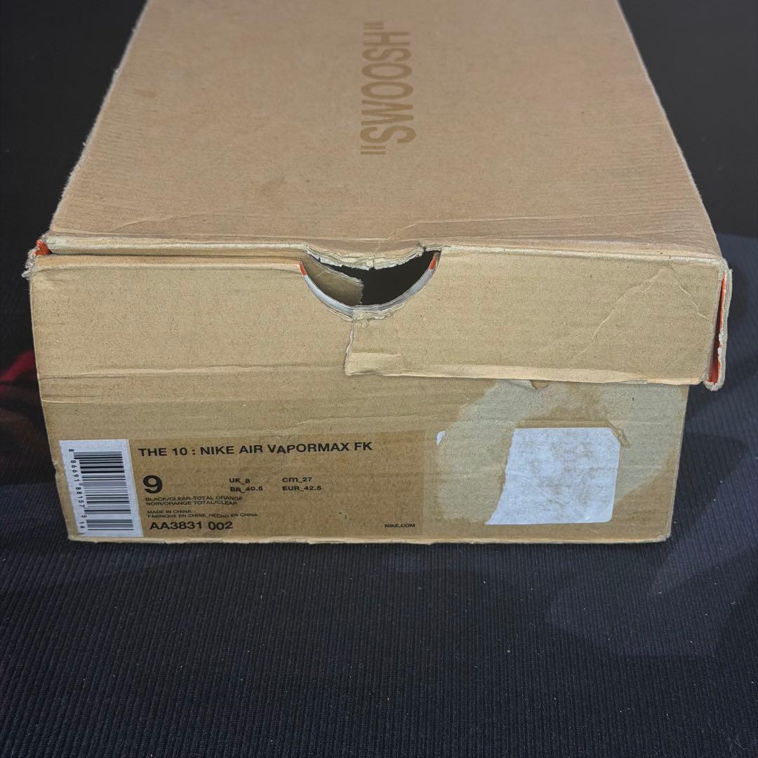 靴 Nike x Off-White Air VaporMax Black 27cm