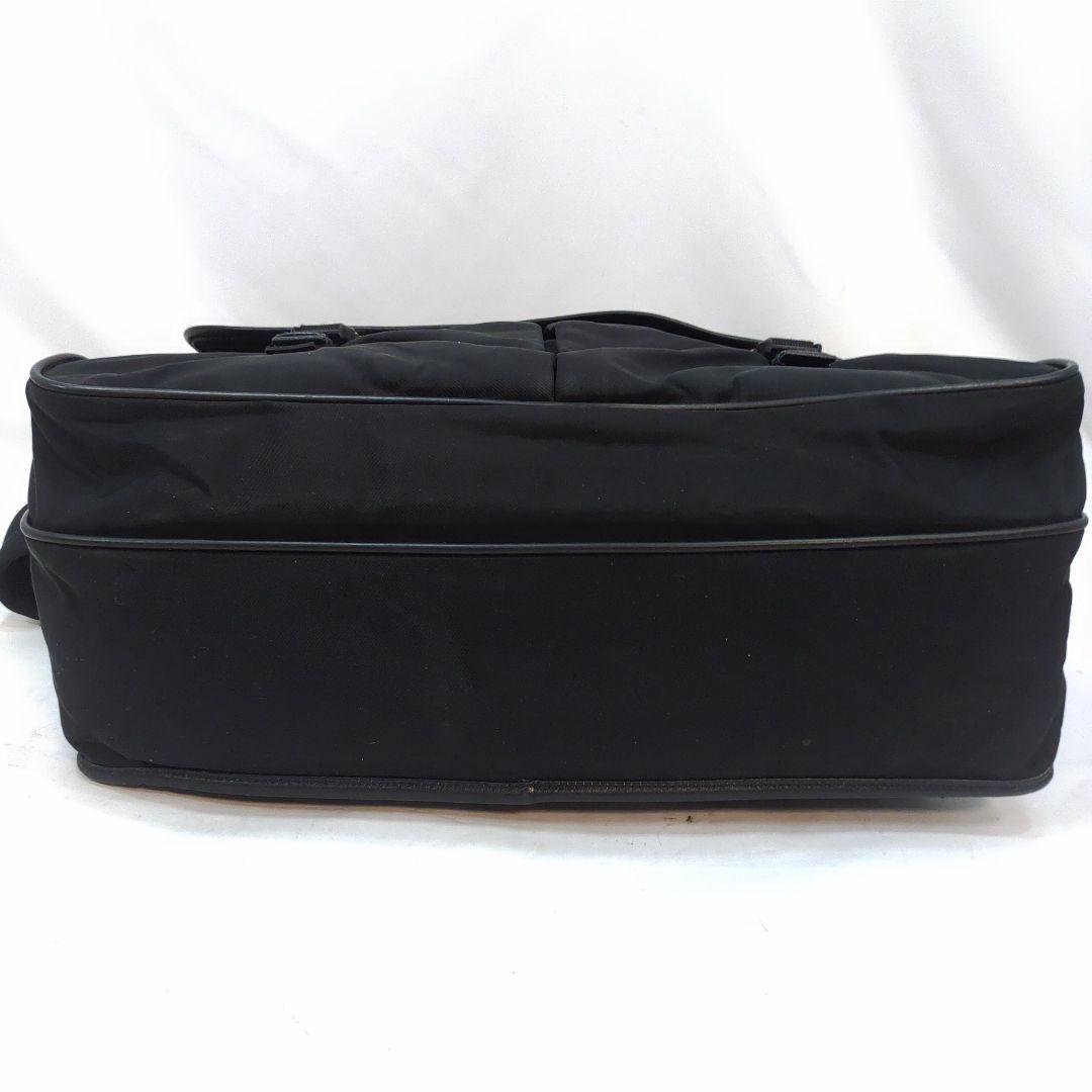 プラダ メッセンジャーバッグ サフィアーノ×ナイロン A4可 黒