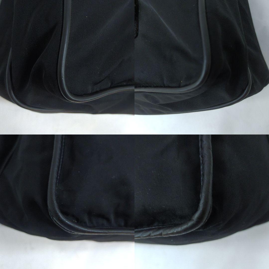 プラダ メッセンジャーバッグ サフィアーノ×ナイロン A4可 黒