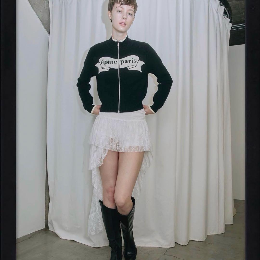 épine epine épine paris ribbon zip knit