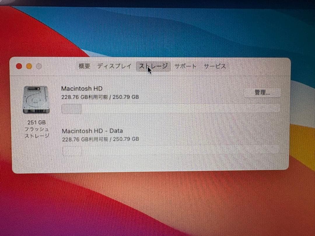 MacBookAir 11インチ A1465 SSD256GB箱あり充電器付き