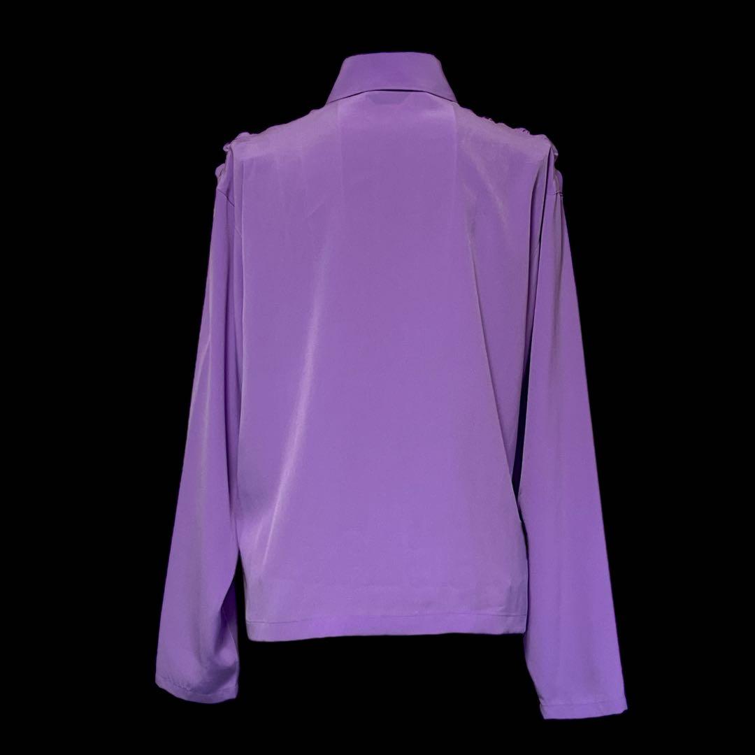 【ムー品】ATSURO TAYAMA 】ブラウス　フリルギャザー　パリコレ