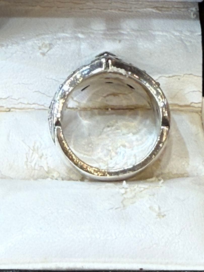 孔雀　リング　925 ティアラリング