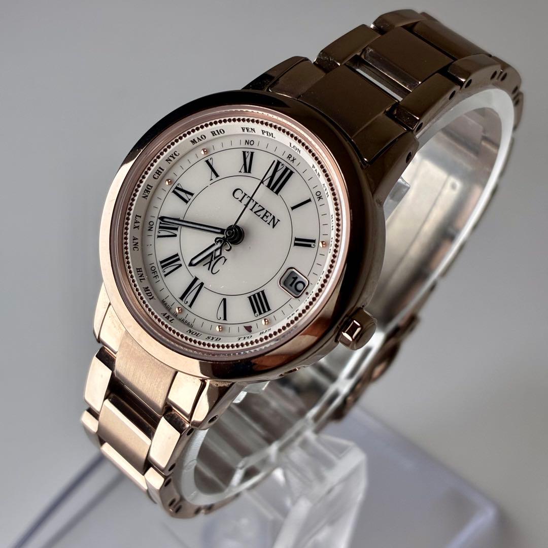【稼働・美品】CITIZEN xC クロスシー 電波ソーラー 腕時計 H240