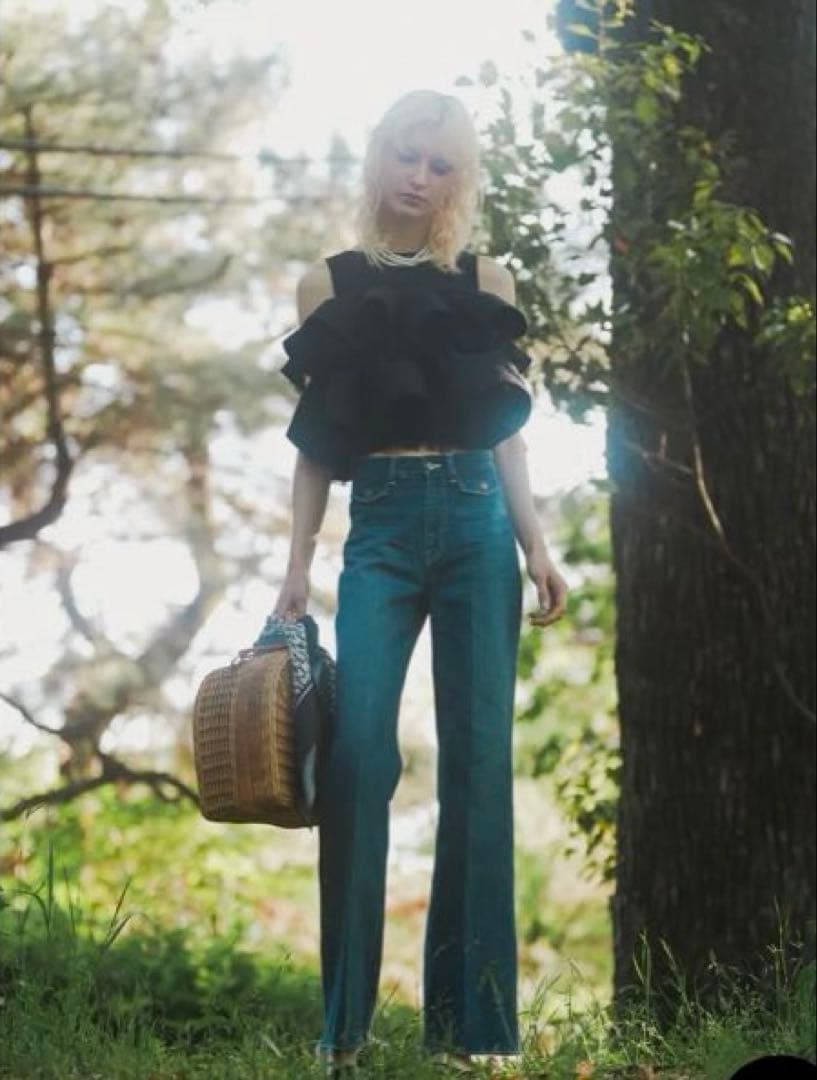 パンツ sheller OKAYAMA flap pocket flare denim