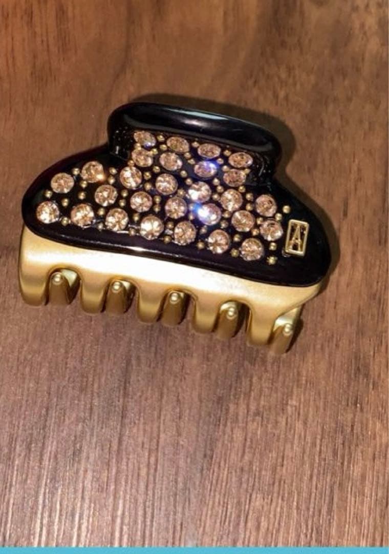 acca ヘアクリップ　S ブラック　ロゴ入り