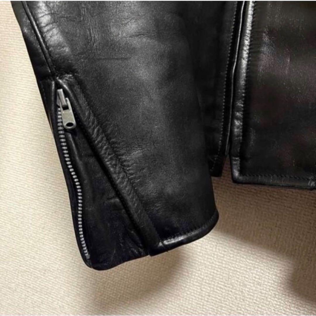 希少 オゾンコミュニティ シングル ライダース ジャケット 牛革 ブラック 美品