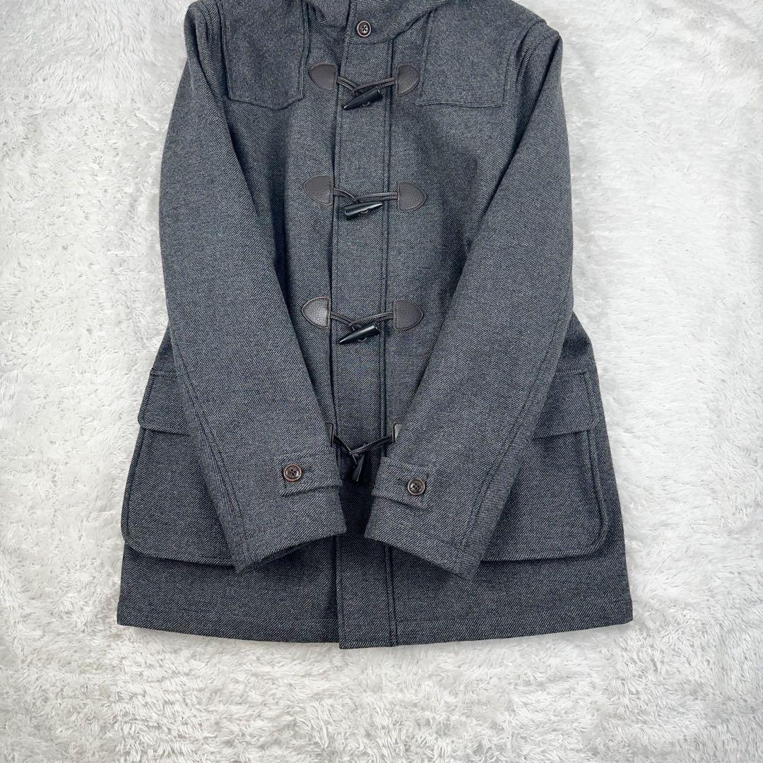 ブルックスブラザーズ　ダッフルコート トグル　牛革　カーフレザー　灰色　XL