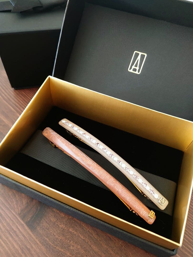 アレクサンドルドゥパリ 2点セット バレッタ スワロフスキー