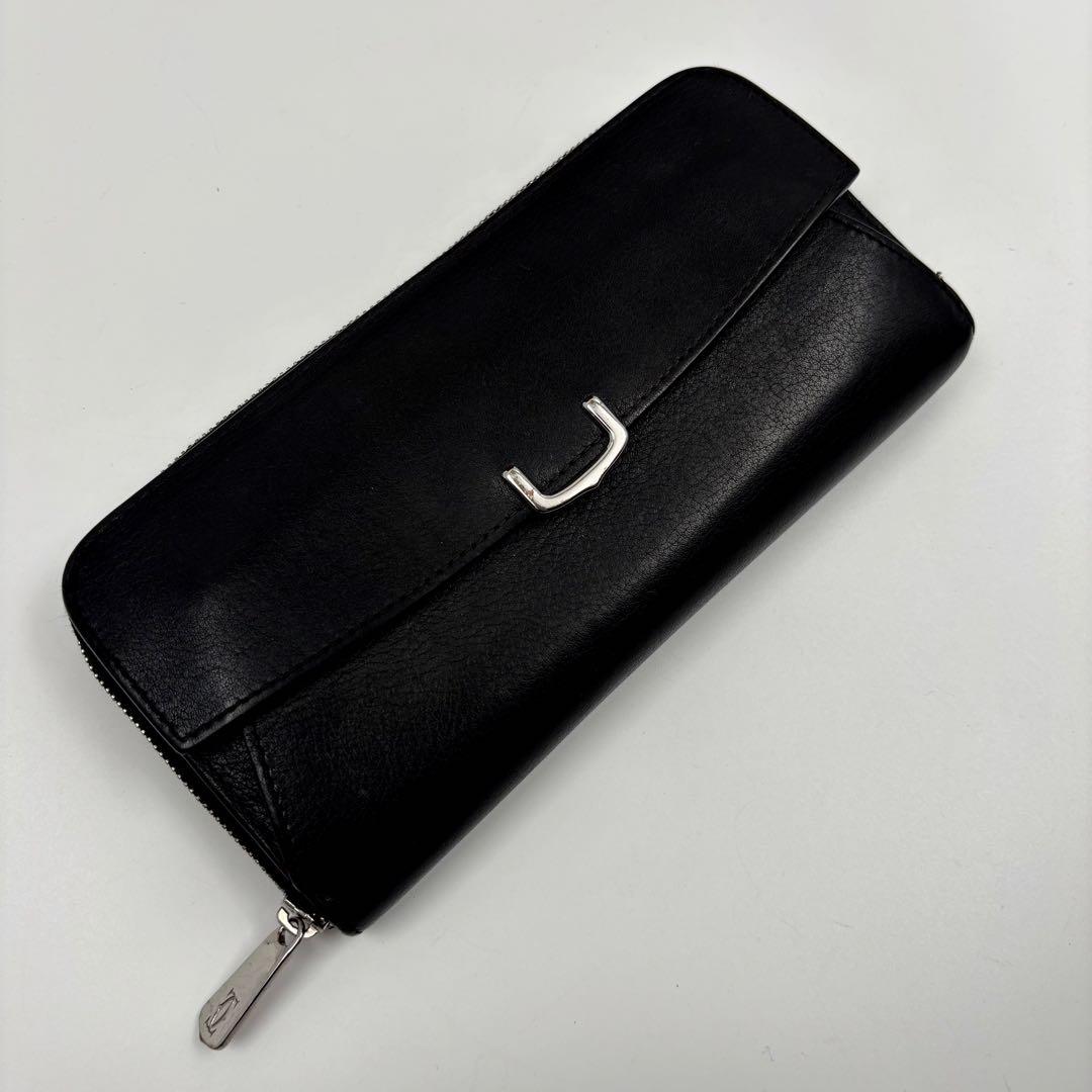 ✨美品✨　CARTIER ラウンドファスナー　Cドゥ　長財布　付属品完備　希少
