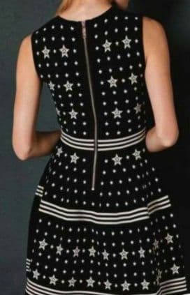 TED BAKER(テッドベイカー) 星柄ドット ニットフレアワンピース