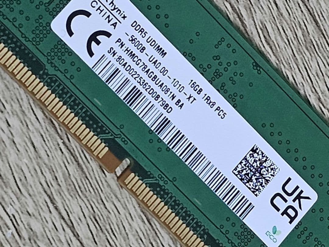 sk hynix DDR5 16GB メモリー 5600