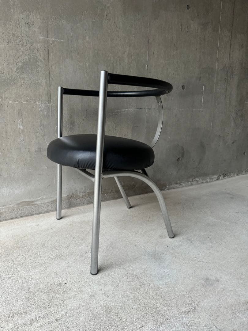 80’s ポストモダン チェア　クロムフレーム　アノニマスデザイン