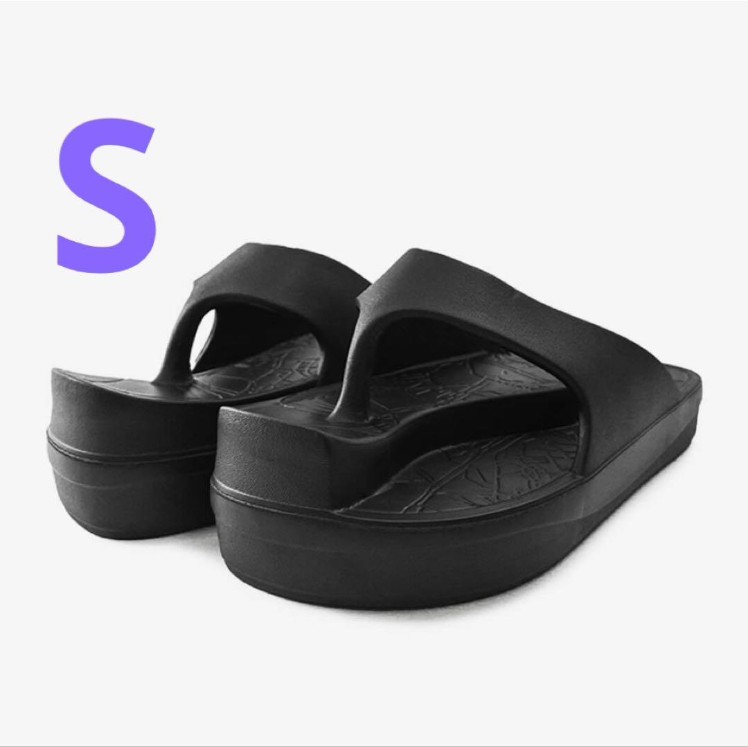 ラクバキRACBAKI ブラック イージーサンダル　S