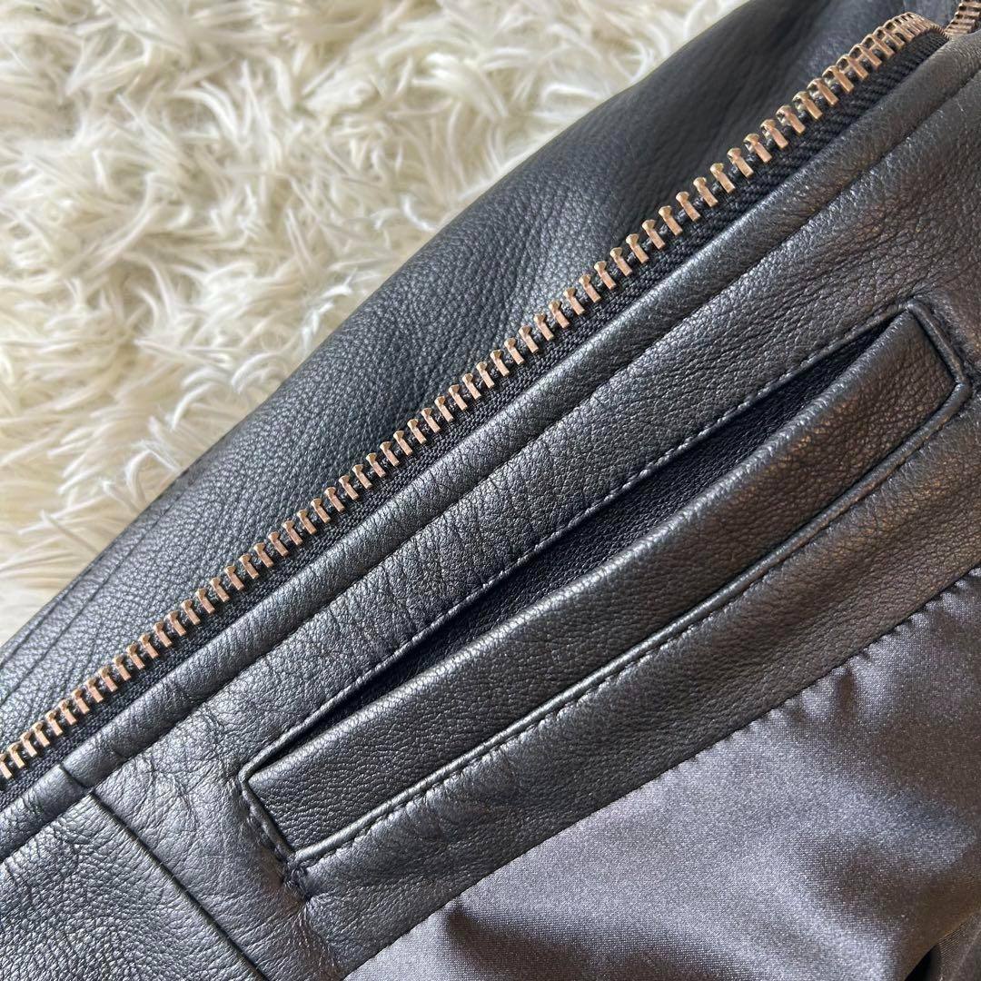 極美品　希少モデル　ジャッククローズ　ラムレザーライダースジャケット　M