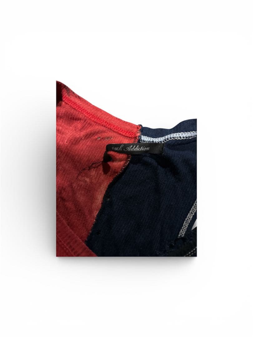 14thAddiction アシンメトリックダメージ タンクトップ