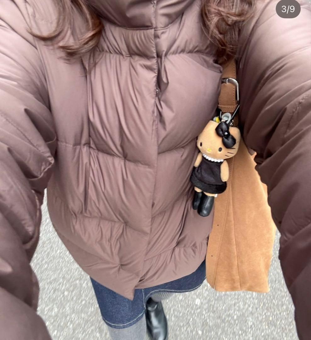 新品未使用　ユニクロ　パウダーソフトダウンジャケット　M ブラウン