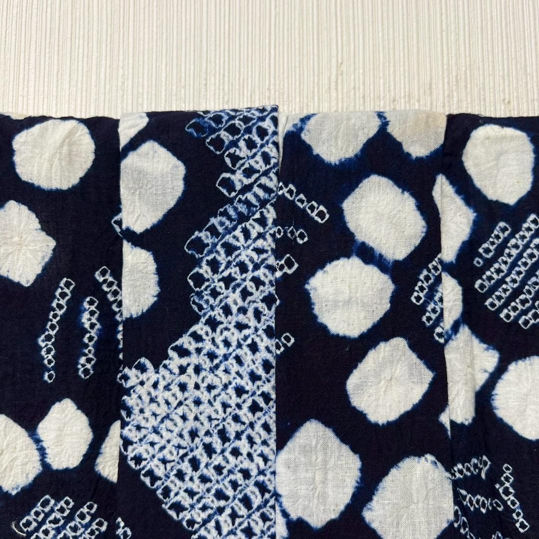 KL3183 有松鳴海絞り 浴衣 身丈154.5cm 夏着物 木綿