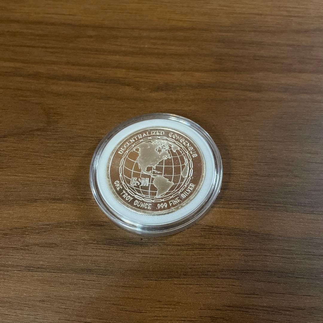 「ビット・BTC」（新品） 1オンス・シルバーメダル・銀貨1オンス
