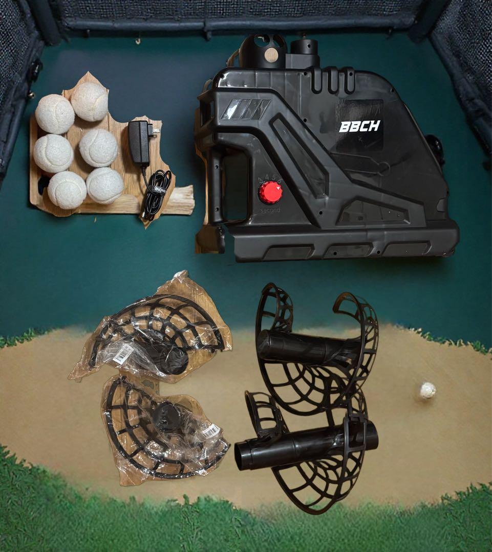 連続30球バッティング！スローボールピッチングマシン